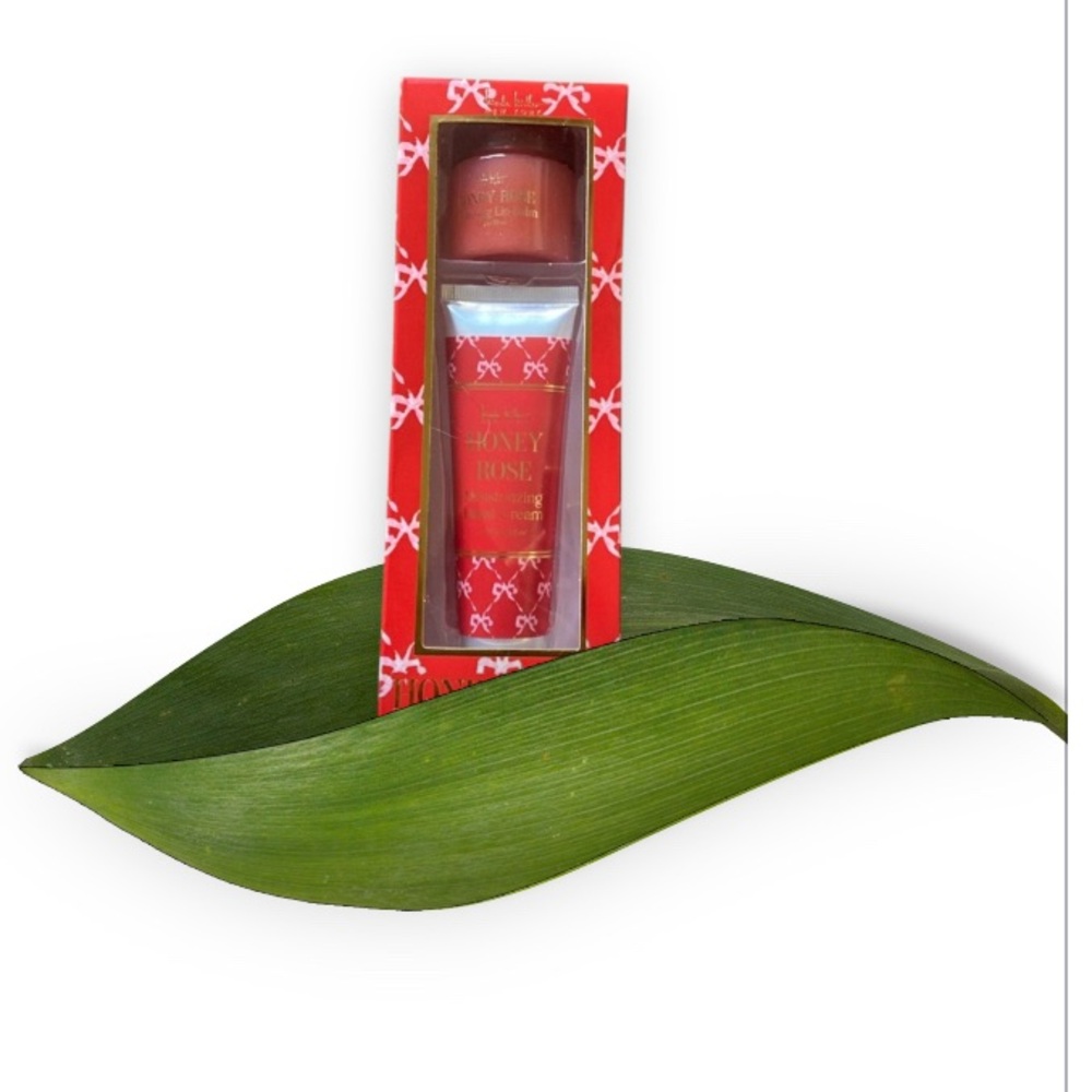 NIB Nicole Miller Rose Lip Balm and Hand Cream